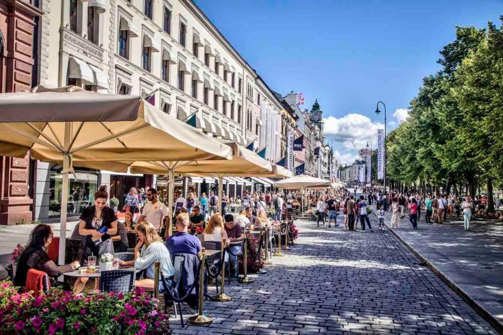 Top Floor City Center Flat With Free Parking Oslo Exteriör bild